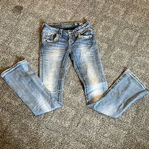 Miss Me light washed size 24 bootcut jeans